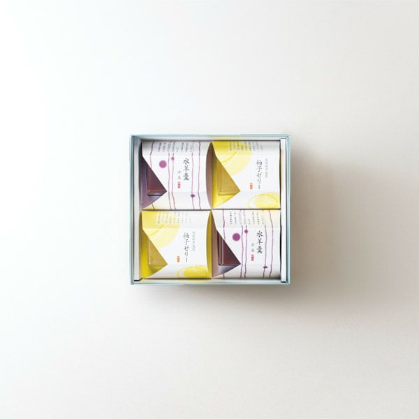 柚子ゼリーと水羊羹 4個入