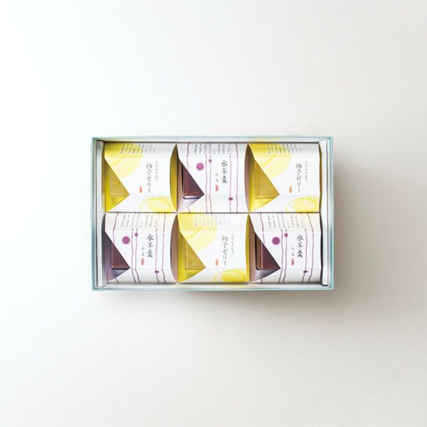 柚子ゼリーと水羊羹 6個入